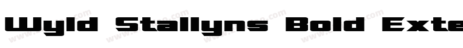 Wyld Stallyns Bold Extended字体转换